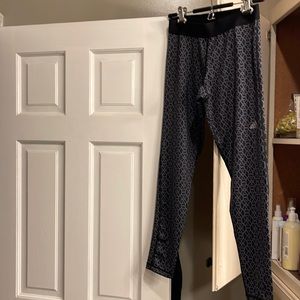 Adidas tech fit leggings. Gray and black size medium